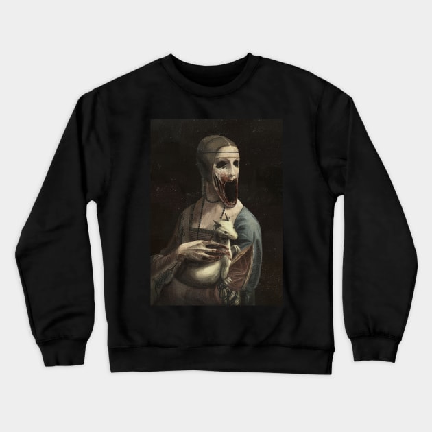 Dama con l'Ermellino Crewneck Sweatshirt by Danny Ingrassia Art